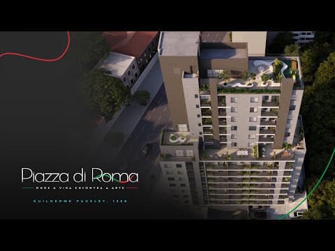 Piazza di Roma — Onde a vida encontra a arte
